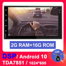 Load image into Gallery viewer, Eunavi 7&#39;&#39; Universal 2Din Android 10 System Car Radio Multimedia Player Auto Audio stereo GPS Navi TDA7851 DSP 2 Din NO DVD