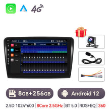 Load image into Gallery viewer, Eunavi Android 10 Car Radio For Skoda Superb 2 B6 2008 - 2015 Multimedia Video Player GPS Autoradio Carplay 4G 2din 2 Din No DVD