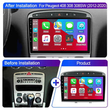 Load image into Gallery viewer, Eunavi 7862c Carplay Android Auto Radio For Peugeot 408 For Peugeot 308 308SW Car Radio Multimedia Video Player 4G Navigation