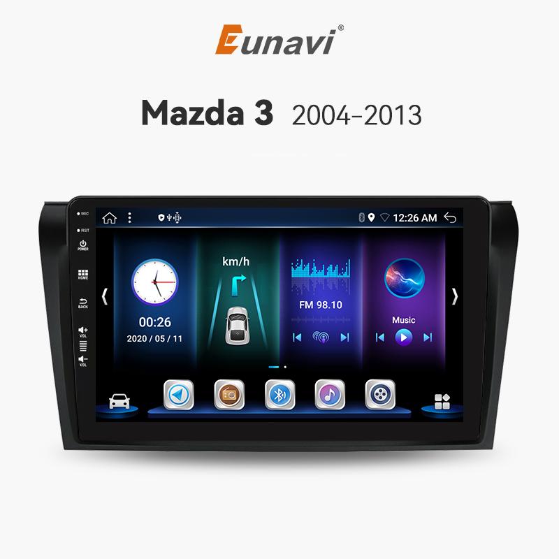 Eunavi 9'' Android 10 Car Radio Stereo For MAZDA 3 Mazda3 Multimedia Player  2010-2015Head Unit Carplay 4G GPS Navigation 2.5HGz