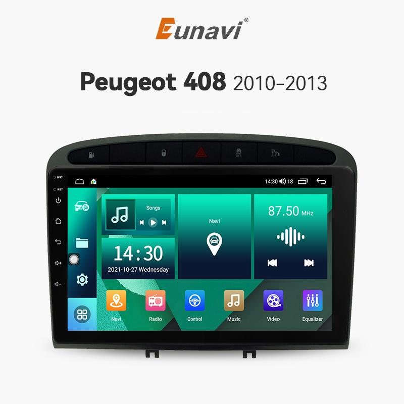 Eunavi 7862c Carplay Android Auto Radio For Peugeot 408 For Peugeot 308 308SW Car Radio Multimedia Video Player 4G Navigation