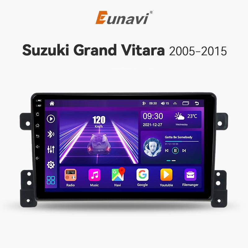 Eunavi Android Auto GPS Navigation for SUZUKI Super Grand Vitara 2005-2014 Carplay Car Radio Multimedia Player 2 din 2din