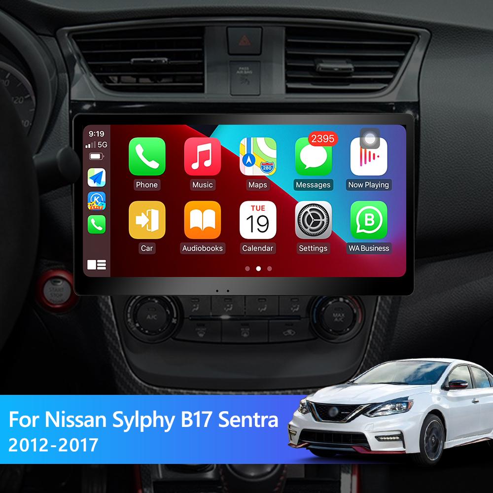 Eunavi 4G Carplay 2 Din Android Auto Radio For Nissan Sylphy B17 Sentra 2012-2017 Car Multimedia Video Player GPS Stereo 2din
