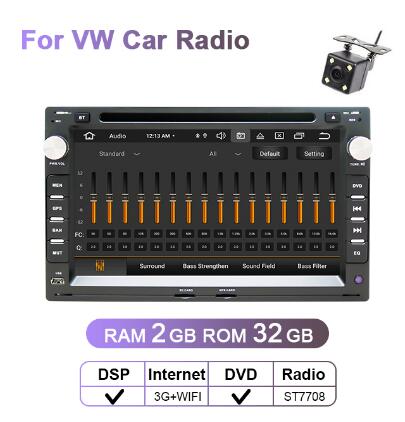 Eunavi 2 Din Car Multimedia Radio Player Auto For VW Volkswagen PASSAT B5 MK4 MK5 JETTA BORA POLO TRANSPORT T5 DSP Android GPS