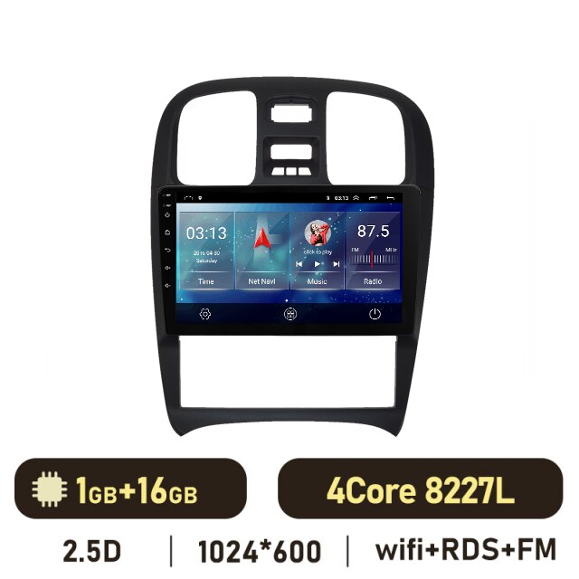 Eunavi 2 DIN Android Auto Radio GPS For Hyundai Sonata 2002 2003 2004 2005 2006 2007 2008 - 2012 Car Multimedia Carplay 2DIN 4G