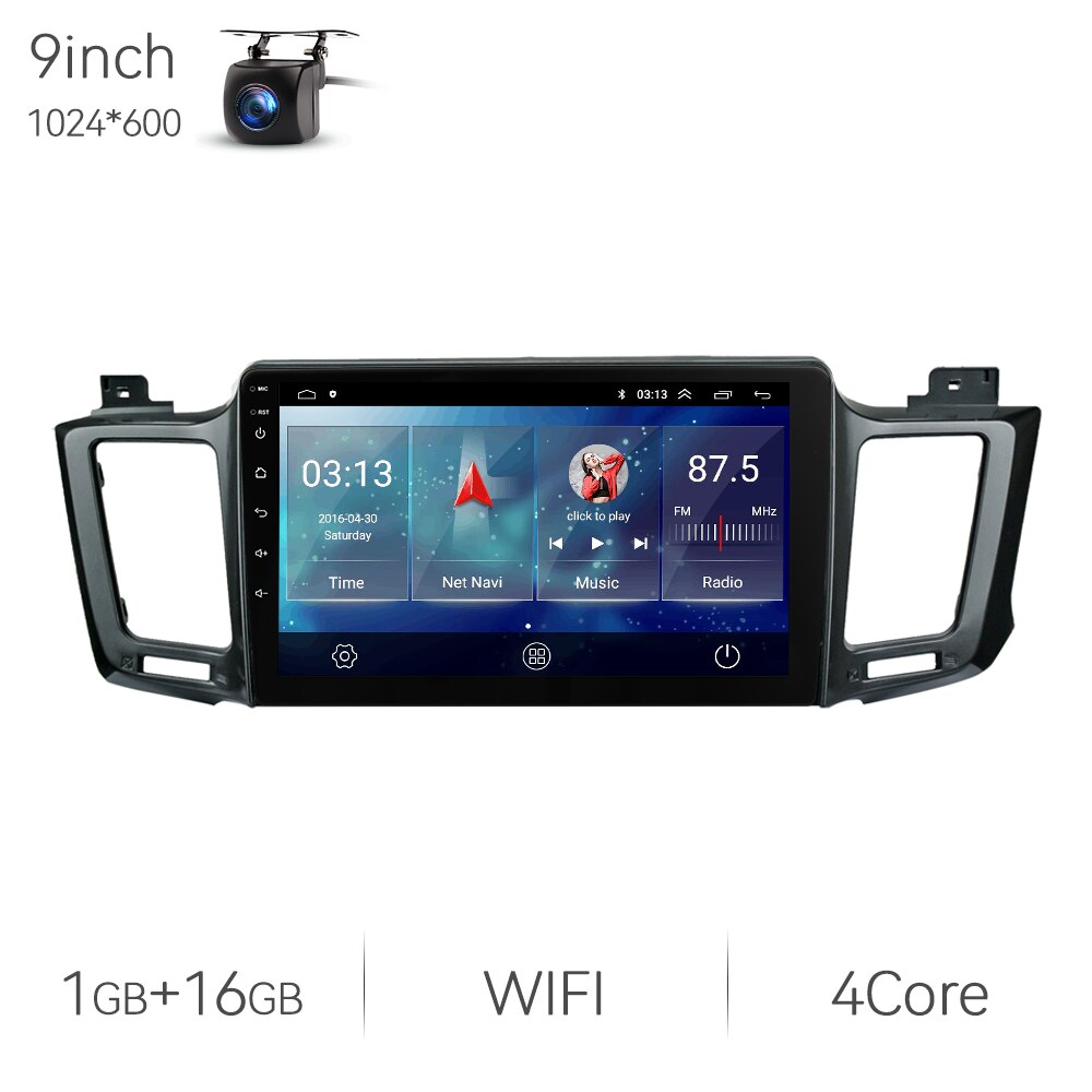 Eunavi 7862 2din Android Auto Radio For Toyota RAV4 4 XA40 5 XA50 2012-2018 Car Multimedia Video Player GPS Stereo 4G 8Core 2K