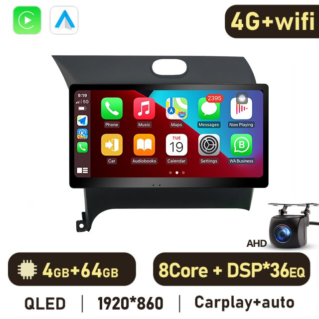 Eunavi 4G Carplay 2 Din Android Auto Radio For Kia K3 2013-2018 Car Multimedia Video Player GPS Stereo 2din Autoradio