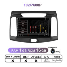 Load image into Gallery viewer, Eunavi Car Radio For Hyundai Elantra 2010 - 2016 Multimedia Video Player Navigation GPS Android 11 Head unit 2DIN 2 Din DVD 4G