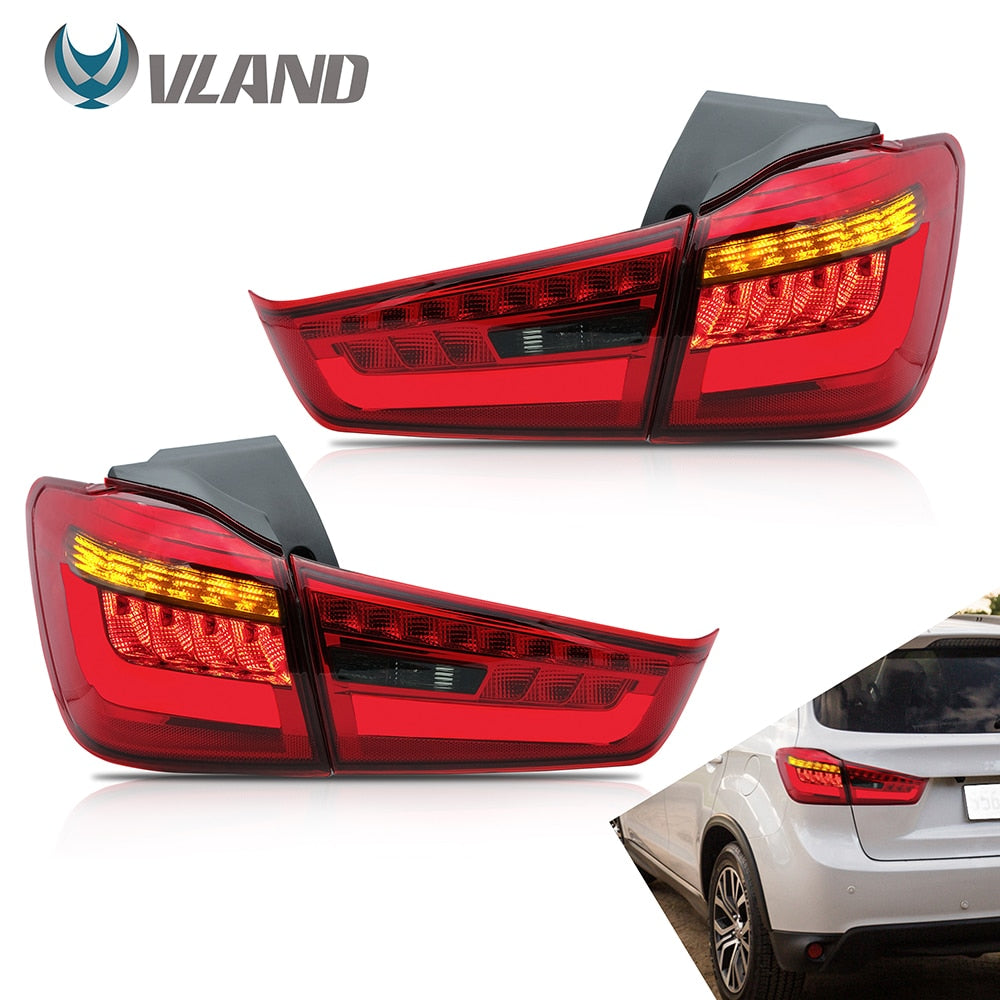 VLAND Car Accessories LED Tail Lights Assembly For Mitsubishi Asx/Out Lander Sports 2010-2015 Tail Lamp Turn Signal Reverse