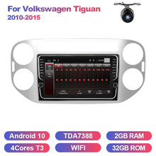 Load image into Gallery viewer, Eunavi 2 DIN Android Car Radio Audio GPS For Volkswagen VW Tiguan 1 NF 2006-2016 Multimedia Video Player Navigation DSP 4G 64GB