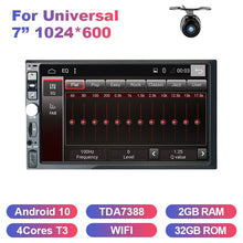 Load image into Gallery viewer, Eunavi 2 Din 7&#39;&#39; Android 10 Car Multimedia Player 4G 64GB Universal Auto Radio Stereo GPS navigation 1024*600 DSP WIFI NO DVD