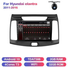 Load image into Gallery viewer, Eunavi 2 din car radio stereo multimedia player for Hyundai elantra 2011-2016 headunit GPS TDA7851 4G 64GB Android 10 system