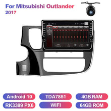 Load image into Gallery viewer, Eunavi 2 din car radio stereo multimedia Android 10 for Mitsubishi Outlander 2017 2Din headunit GPS TDA7851 audio navigation