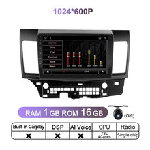 Load image into Gallery viewer, Eunavi 4G 2 Din Android 11 For Mitsubishi Lancer 2010 - 2016 Car Radio Multimedia Video Player Android Auto CarPlay 2din DVD GPS
