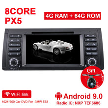 Load image into Gallery viewer, Eunavi 1 din Android 9 Car multimedia DVD Player For BMW E53 E39 X5 Multimedia Auto Radio Stereo 7&#39;&#39; Octa 8 core dsp 4G 64GB RDS