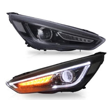 Load image into Gallery viewer, VLAND Headlamp Car Headlights Assembly for Ford Focus 2015 2016 2017 Head light with moving turn signal Dual Beam Lens/Demon Eye