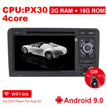 Load image into Gallery viewer, Eunavi 2 din Android 9 Car Multimedia dvd Player Autoradio Stereo For Audi A3 S3 Car Radio stereo 4G 64GB 1024*600 head unit DSP