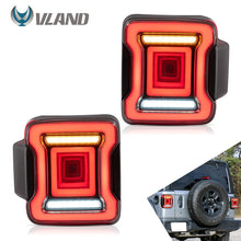 Load image into Gallery viewer, VLAND Car Accessories LED Tail Lights Assembly For Jeep Wrangler JL JLU 2018 2019 2020 Tail Lamp With Turn Signal Reverse Light