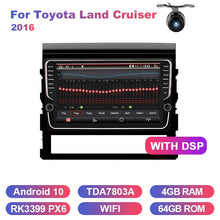 Load image into Gallery viewer, Eunavi 2din car radio stereo multimedia for Toyota Land Cruiser 2016 GPS Android 10 headunit TDA7851 Subwoofer USB NO DVD CD