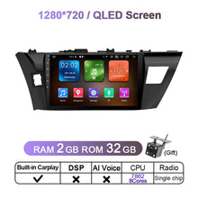 Load image into Gallery viewer, Eunavi 6G 128G Android 11 Car Radio Multimedia Video Player For Toyota Corolla E170 E180 2014 - 2016 Head unit 4G GPS 2 din dvd