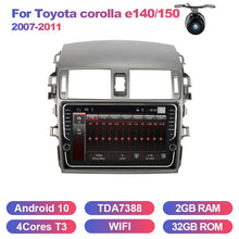Load image into Gallery viewer, Eunavi Android system car multimedia radio player for Toyota Corolla E140/150 2007-2011 autoradio stereo gps PX6 4G 64GB NO 2DIN