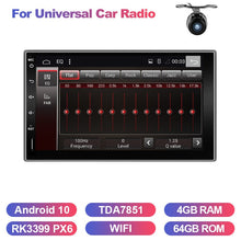 Load image into Gallery viewer, Eunavi 2 Din Universal Car Mutimedia Player Radio Audio Auto GPS Navigation Android 2din Headunit TDA7851 4G 64GB DSP WIFI
