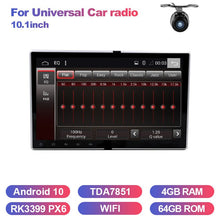 Load image into Gallery viewer, Eunavi 2Din 10.1 inch Universal Android 9 Car Radio DVD Stereo GPS Navigation 2 din Headunit multimedia 1024*600 TDA7851 RDS
