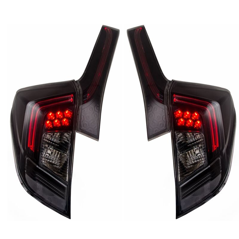 Vland For 2014-UP Fit /JazzTail Lights Led Red Lens New Design Plug And Play