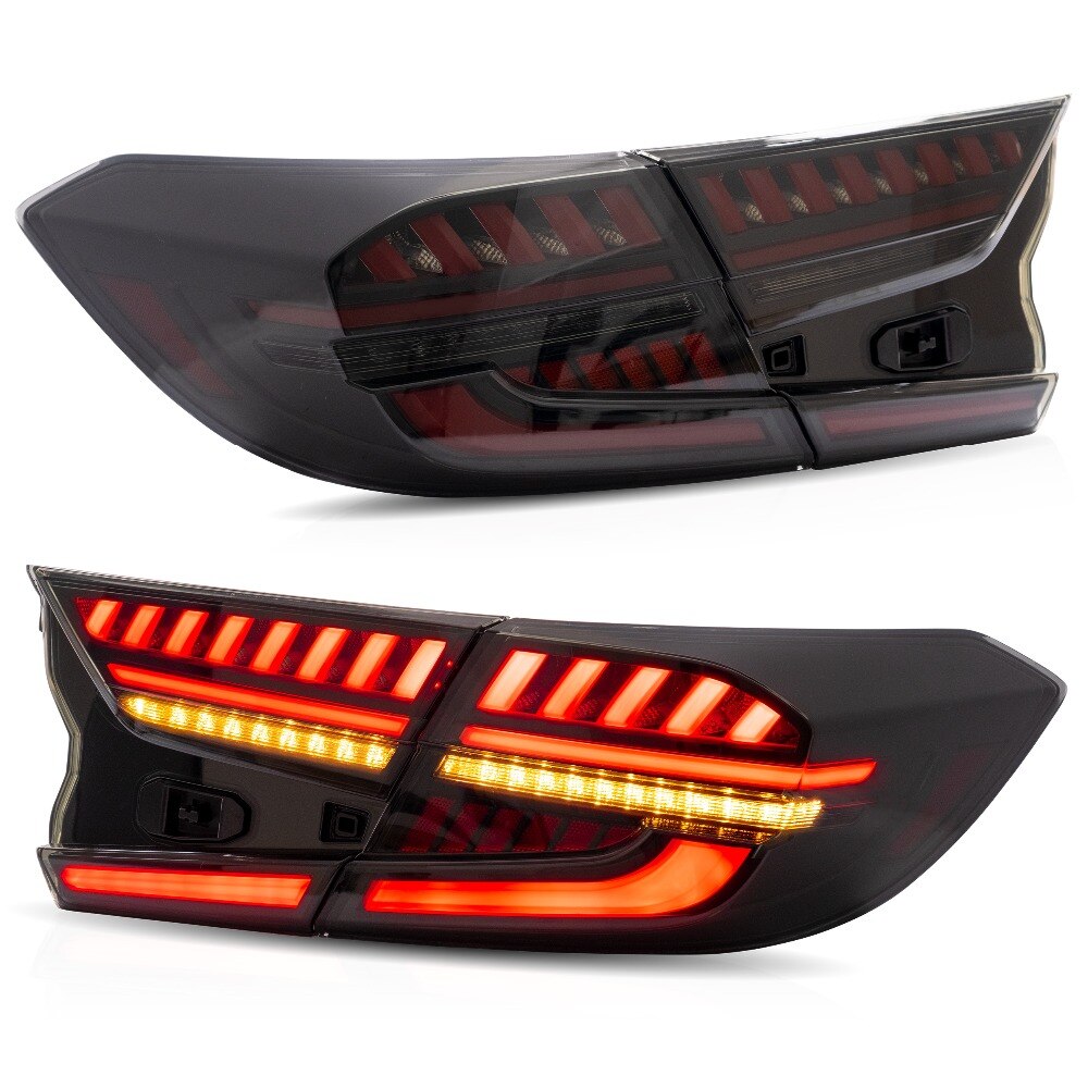 VLAND Tail lights Assembly for Honda Accord 2018 2019 Taillights Tail Lamp with Turn Signal Reverse Lights DRL light