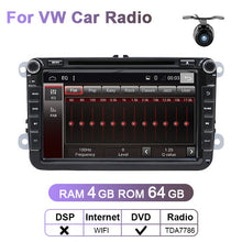 Load image into Gallery viewer, Eunavi 2 Din Android Car Multimedia DVD For VW Passat CC Polo GOLF 5 6 Touran EOS T5 Sharan Jetta Tiguan RNS510 Autoradio GPS 4G