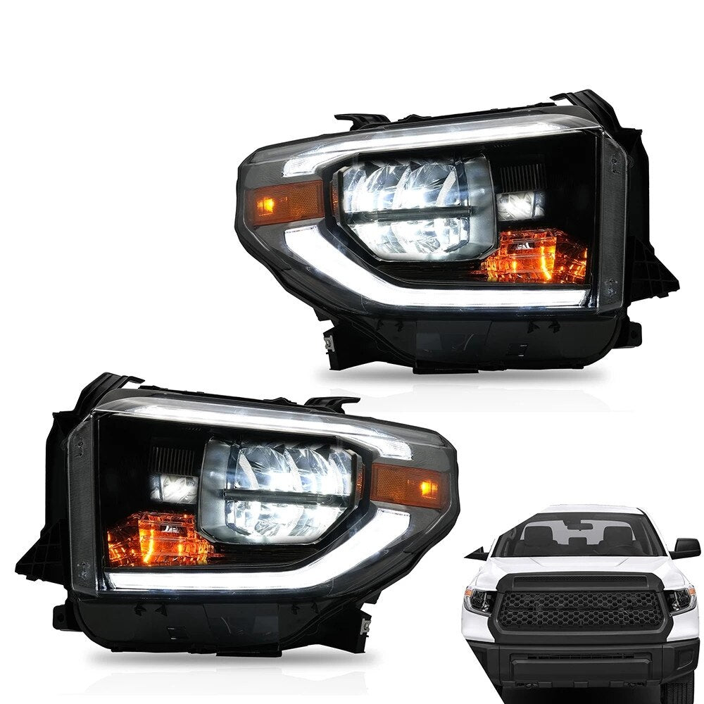 VLAND Headlamp Car Headlights Assembly for Toyota Tundra 2014 2015 2017-2020 Head light