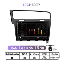 Load image into Gallery viewer, Eunavi 4G 1280*720 2 Din Android 11 Car Radio Multimedia Video Player For VW Golf 7 Golf7 2013 - 2017 2DIN DVD GPS Head Unit
