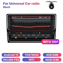 Load image into Gallery viewer, Eunavi 2Din Android 10 universal Car Radio Stereo 4G 64G 2 din Multimedia Player GPS Navigation WIFI Audio tda7851 subwoofer