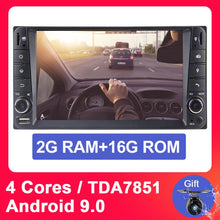 Load image into Gallery viewer, Eunavi 2 din 7 inch Android 9.0 car radio multimedia player for Toyota Hilux VIOS Old Camry Prado RAV4 Prado 2003-2008 gps navi