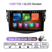 Load image into Gallery viewer, Eunavi 4G QLED 2 Din Android 11 Car Radio Head unit Multimedia Video Player For Toyota RAV4 Rav 4 2005 2006 2007 - 2013 DVD GPS