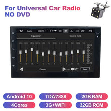 Load image into Gallery viewer, Eunavi 2 Din Universal Car Mutimedia Player Radio Audio Auto GPS Navigation Android 2din Headunit TDA7851 4G 64GB DSP WIFI