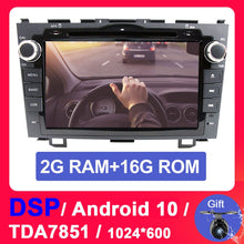 Load image into Gallery viewer, Eunavi Car Multimedia Player Android 10 System 2 Din GPS Radio DVD For Honda CRV 2006-2011 Navigation DSP TDA7851 4G WIFI USB BT