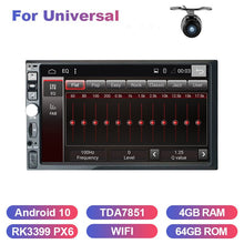 Load image into Gallery viewer, Eunavi 2 Din 7&#39;&#39; Android 10 Car Multimedia Player 4G 64GB Universal Auto Radio Stereo GPS navigation 1024*600 DSP WIFI NO DVD
