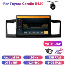 Load image into Gallery viewer, Eunavi Car DVD Player For Toyota Corolla E120 BYD F3 2 Din Car Multimedia Stereo GPS Auto Radio 8Core Android 10 DSP 4G 64G