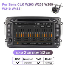 Load image into Gallery viewer, Eunavi 2 Din 7&#39;&#39; Android 10 Car DVD For Mercedes Benz CLK W203 W208 W209 W210 W463 Vito Viano 2din auto radio stereo with dsp