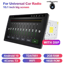 Load image into Gallery viewer, Eunavi 2 din 10.1 inch DSP TDA7851 Universal Android 10 Car Multimedia Radio player 2din GPS touch screen Bluetooth wifi NO DVD