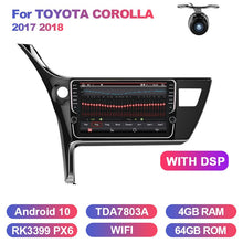 Load image into Gallery viewer, Eunavi car multimedia playe radio audio stereo gps Android 10 auto for Toyota Corolla 2017 2018 navigation touch screen wifi