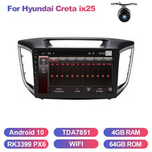 Load image into Gallery viewer, Eunavi 2din car radio GPS for Hyundai Creta ix25 stereo multimedia navigation 2 DIN autoradio in dash head unit android 10