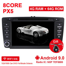 Load image into Gallery viewer, Eunavi 2 din Android 9.0 Car multimedia Player For Skoda Octavia 2014 2015 A7 2din auto radio stereo dvd GPS Navigation tda7851