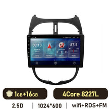 Load image into Gallery viewer, Eunavi 4G Carplay 2 Din Android Auto Radio For Peugeot 206 206CC 206SW 2000-2008 Car Multimedia Video Player GPS Stereo 2din