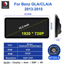 Load image into Gallery viewer, Eunavi Android Car radio Multimedia Player for Mercedes Benz A CLA GLA Class W117 W176 X156 2013-2015 NTG 4.5 NTG 5.0 gps