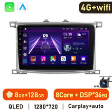 Load image into Gallery viewer, Eunavi 4G 2DIN Android Auto Radio GPS For Toyota Land Cruiser 100 For Lexus LX470 2002-2007 Car Multimedia Video Player Carplay