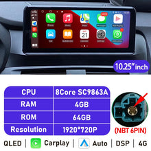 Load image into Gallery viewer, Eunavi 10.25&#39;&#39;/12.3&#39;&#39; Android 10 Car Radio Stereo For BMW X3 F25 X4 F26 CIC NBT System Multimedia Video Player CarPlay GPS USB