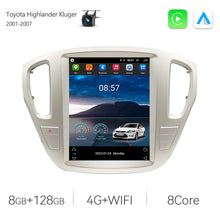 Load image into Gallery viewer, Eunavi Tesla Style Android 11 Car Radio For Toyota Highlander Kluger 2001-2007 12.1&quot; Car Stereo GPS Navigation Carplay BT