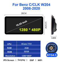 Load image into Gallery viewer, Eunavi Android Car GPS Navigation For Mercedes Benz C Class W204 W205 C204 S204 2008-2020 radio stereo Multimedia Video Player